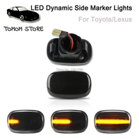 2x led dynamic side marker turn signal lights for lexus gs 300 rx xu1 rx300 330 350 400h mcu3 gsu3 mhu3 car styling accessory