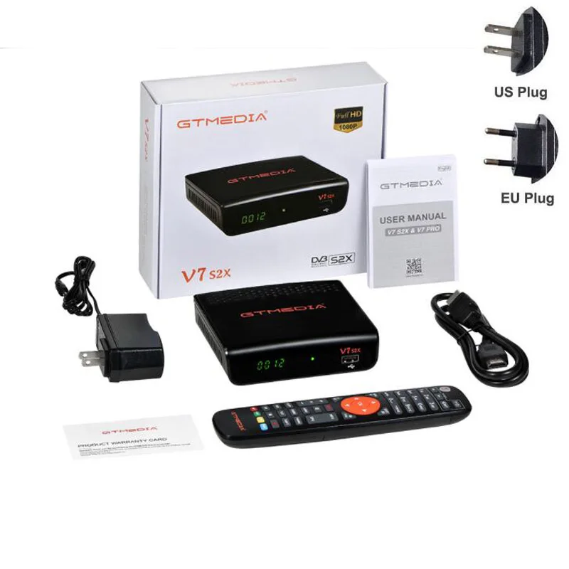 GTMEDIA V7S2X ТВ приемник V7 S2X USB цифровой компьютерной приставки к телевизору 1080P