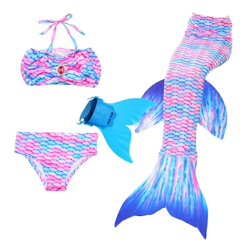 

2020 Fashion Kids Swimsuit Clothes Girls Mermaid Tails Costume Mermaid Cosplay Dress Swimming