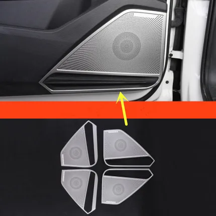 

For Volkswagen Tiguan L 2017-2020 stainless steel car door horn trim cover anti-scratch protection car accessories