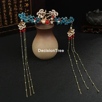 2021 flower hairpin jewelry freshwater pearl hair stick chinese style wedding hair accessories luxury handmade hair ornaments