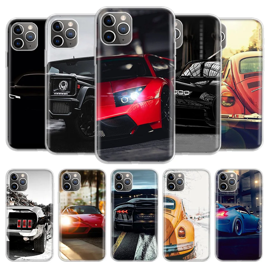 Спортивные автомобили мужской чехол для телефона iPhone 11 12 Mini Pro 7 6X8 6S Plus XS MAX + XR 5S Eleven