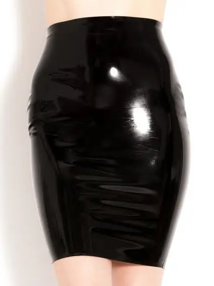 Латексная юбка-карандаш Женская латексная юбка на заказ