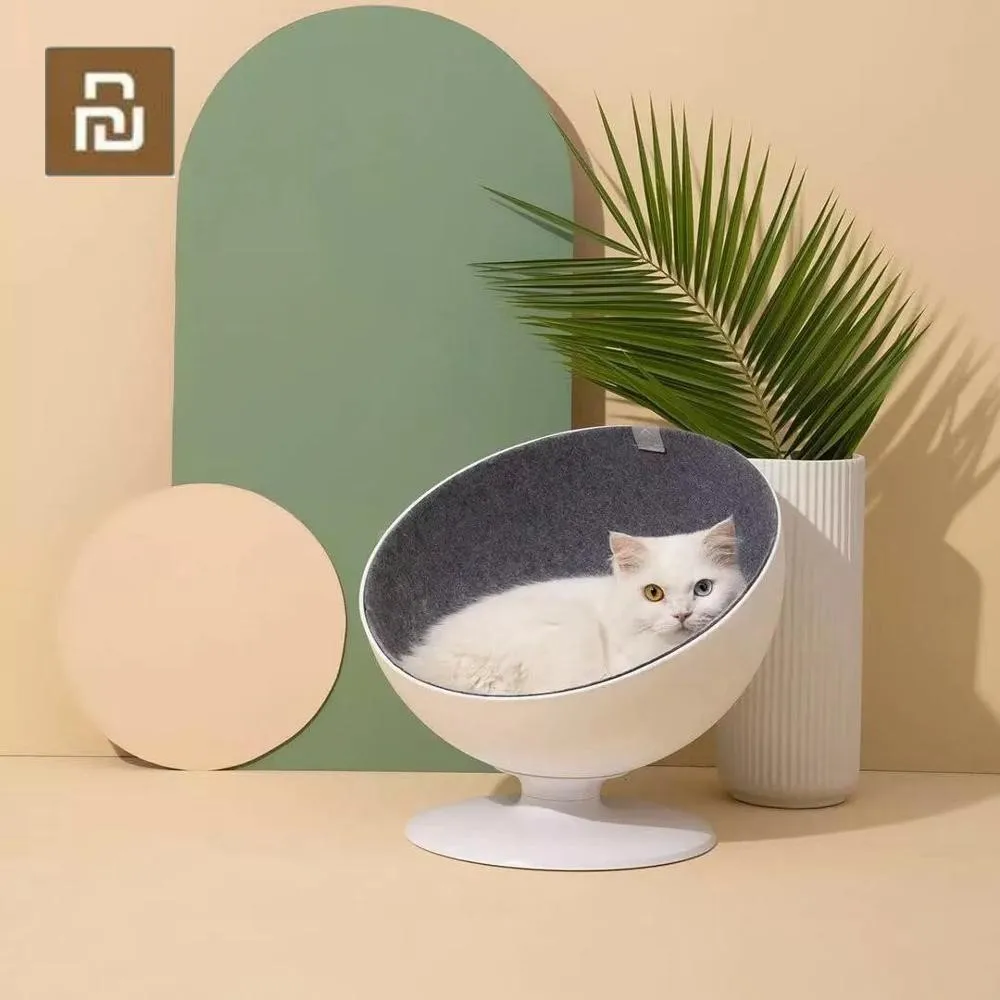 Youpin вращающийся Кот гнездо кошка босс интерактивное волокно подкладка Простая