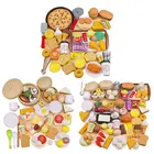 565888 шт.компл. Дети моделирование отпариватель гамбургер набор еды набор кухонной посуды родитель-ребенок Интерактивная игрушка для игрушек