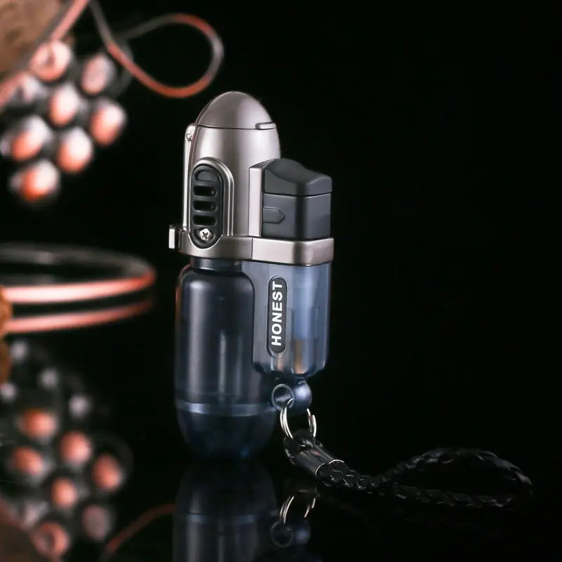 Шнурок Портативный сигары Бутановая Зажигалка Ветрозащитная сигарета легче чем