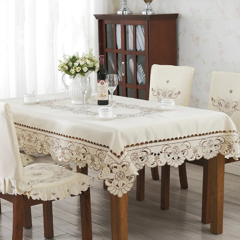 Европейская пасторальная скатерть вышитая для свадебного украшения