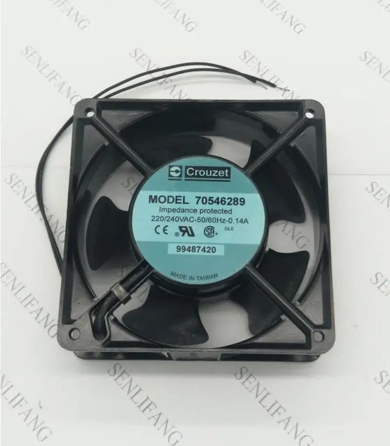 Для Crouzet 70546289 99487420 120*120*38 мм 220 В 0.14A Вентилятор охлаждения 2 провода процессор кулер радиатор вентилятор