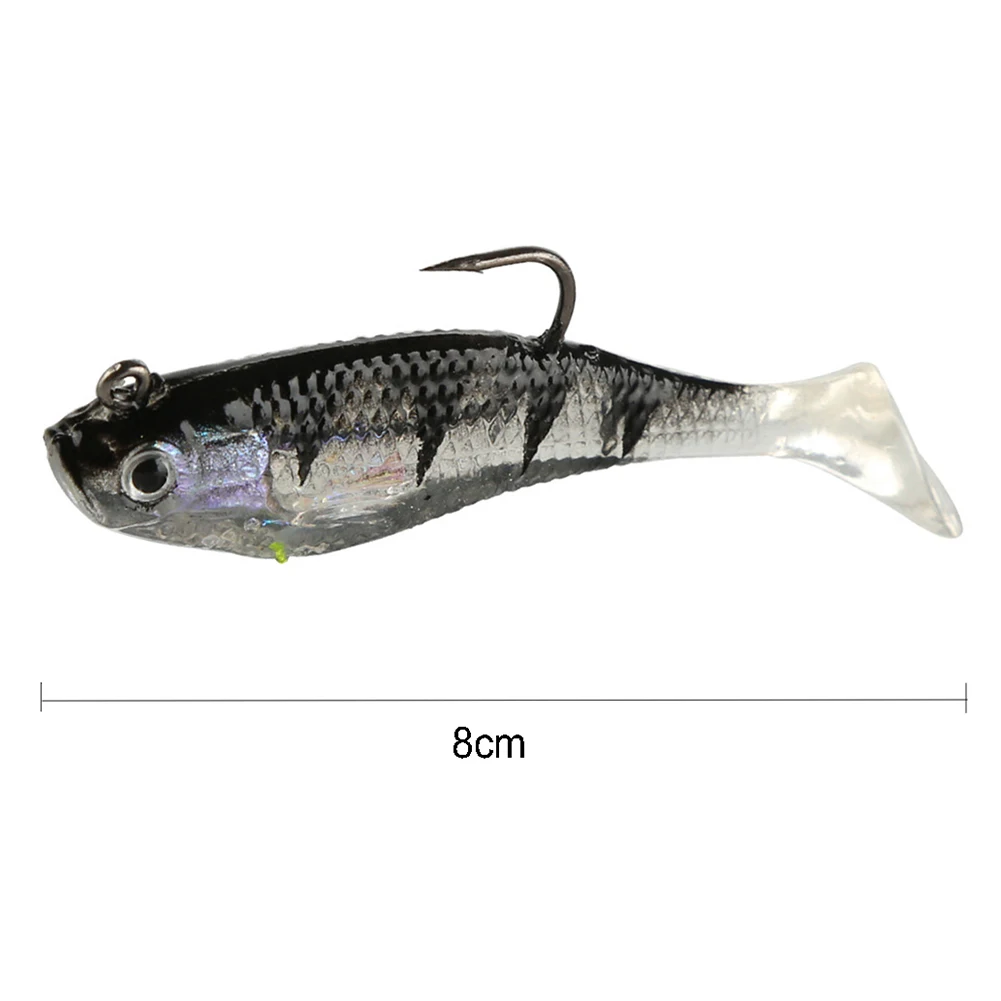 

8cm 9.5g Artificial Fishing Lifelike Soft Lure Minnow Wobbler Fish Bait Tackle