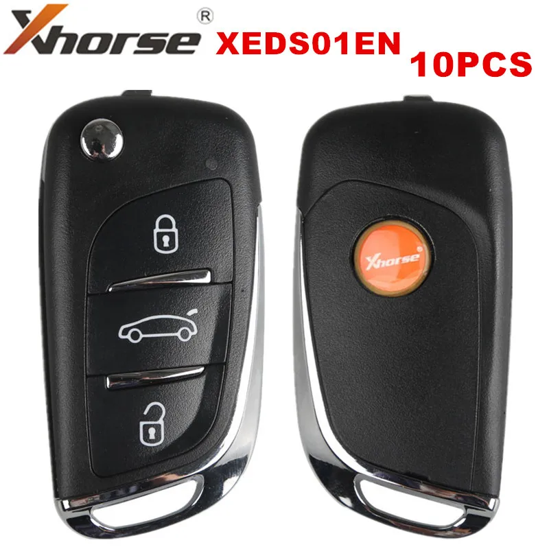 

10PCS/LOT Xhorse XEDS01EN DS Style Super Remote 3 Buttons with Built-in Super Chip Transponder English Version