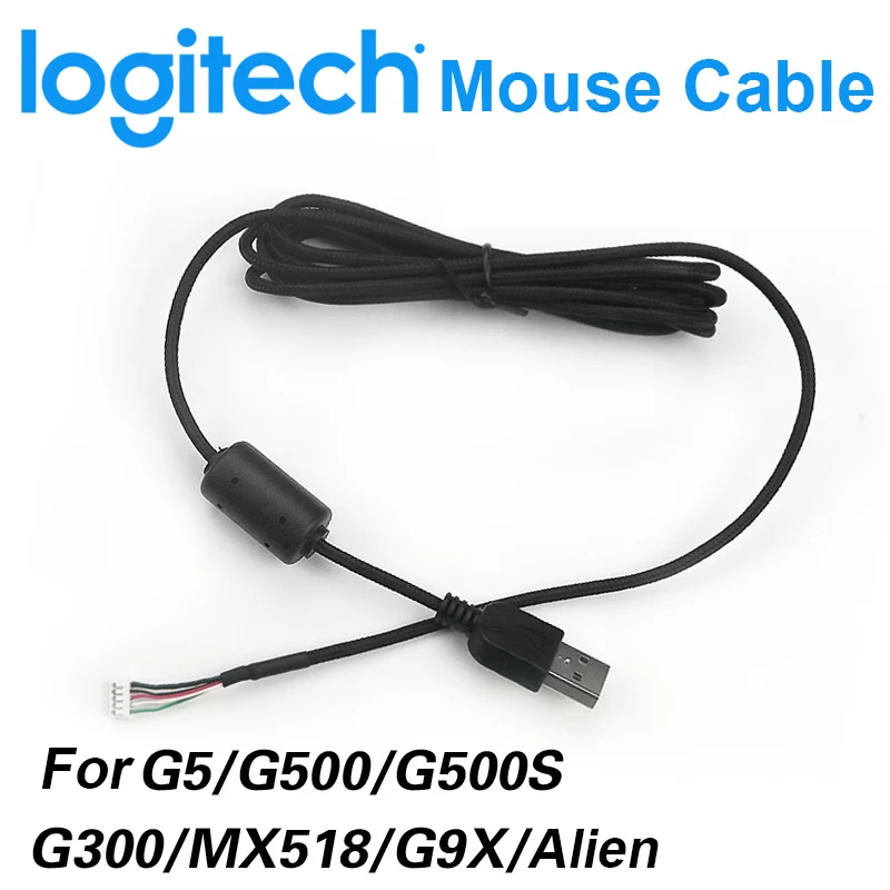 Оригинальные новые USB кабели для мыши Logitech G9X Alien/G5/MX518/G500/G502/G300S/G402/G102/G400S|Аксессуары