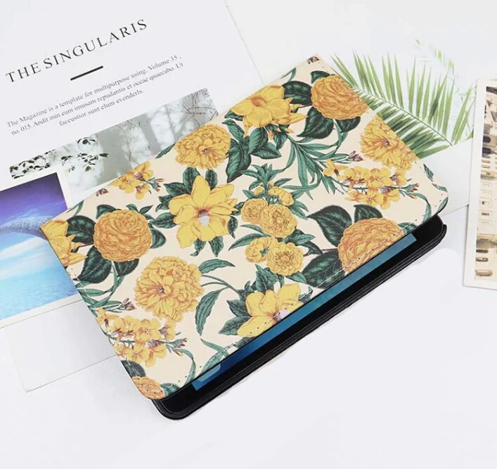 Мультяшный желтый цветок из искусственной кожи чехол для iPad Air 1/2 новый 9 7 2018 234 mini