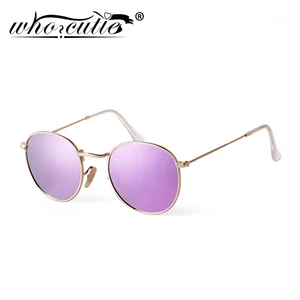 Женские круглые солнцезащитные очки с поляризационными линзами, Винтажные Солнцезащитные очки с металлической оправой, UV400, OM784, лето 2019