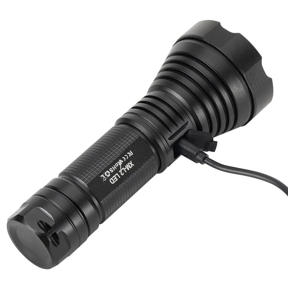 Alonefire X008 супер мощный светодиодный фонарик L2 тактический фонарь USB