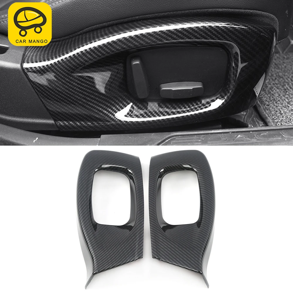 

CarManGo Car Seat Adjustment Memory Button Panel Decoration Frame Trim Cover Sticker Accessories for Jaguar XE X760 2015-2021