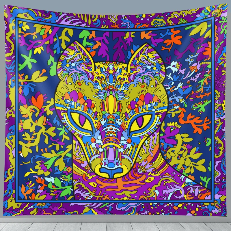 

Sacred Animal Large Tapestry Witchcraft Hippie Bohemian Decor Mandala Tapestry Mat Bedroom Home Decorative Table Wall Image