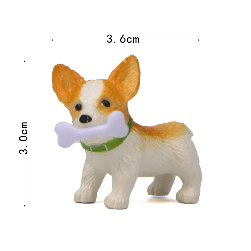 

Миниатюрное корейское креативное украшение для костей и собак, 3*3,6 см