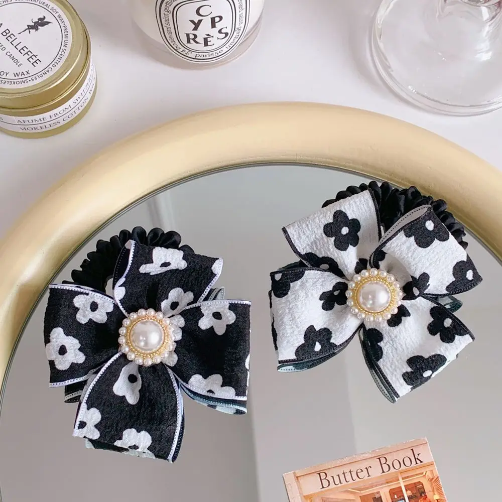 

Sweet Cute For Girls Hair Accessories Bow Hair Ties Women Hair Rope Korean Style Scrunchies Ponytail Holder Flower
