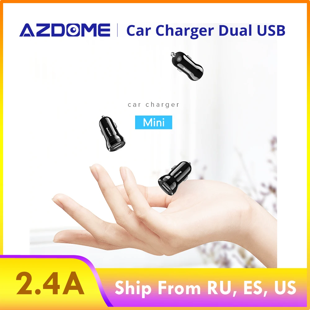 AZDOME 4.8A быстрое зарядное устройство адаптер для автомобильного зарядного