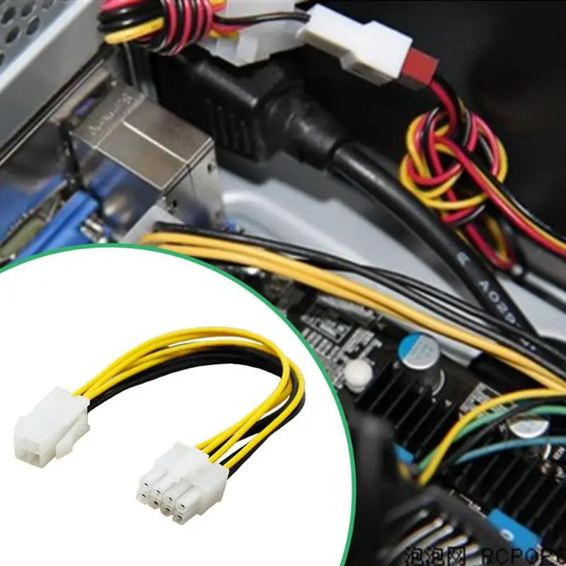 5 шт. 10 4 Pin pin на 8 Материнская плата питания адаптер конвертер кабель для Bitcoin Miner
