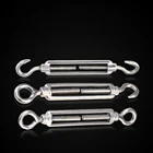 1 шт. 304 двойной глаз из нержавеющей сталидвойной крючоккрючок и глазная стяжка Регулируемый натяжитель проволочного троса M4 - M14 стяжка