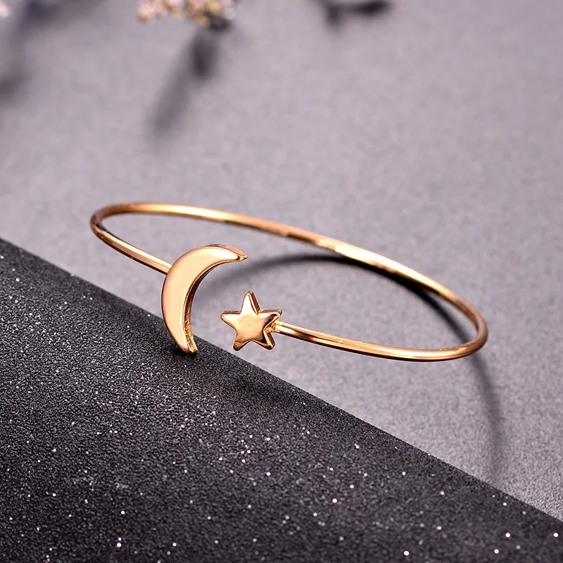 Романтические медные браслеты манжеты в стиле хип хоп с открытым сердцем из