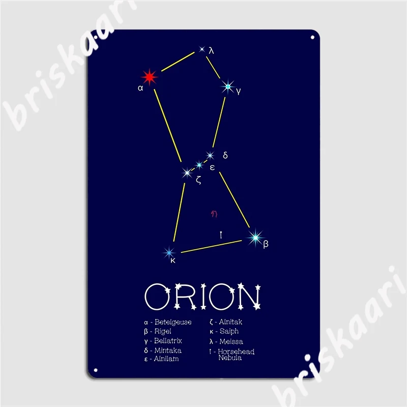 

Металлический плакат с созвездиями, декор для стен, Декор для дома или клуба, жестяной плакат