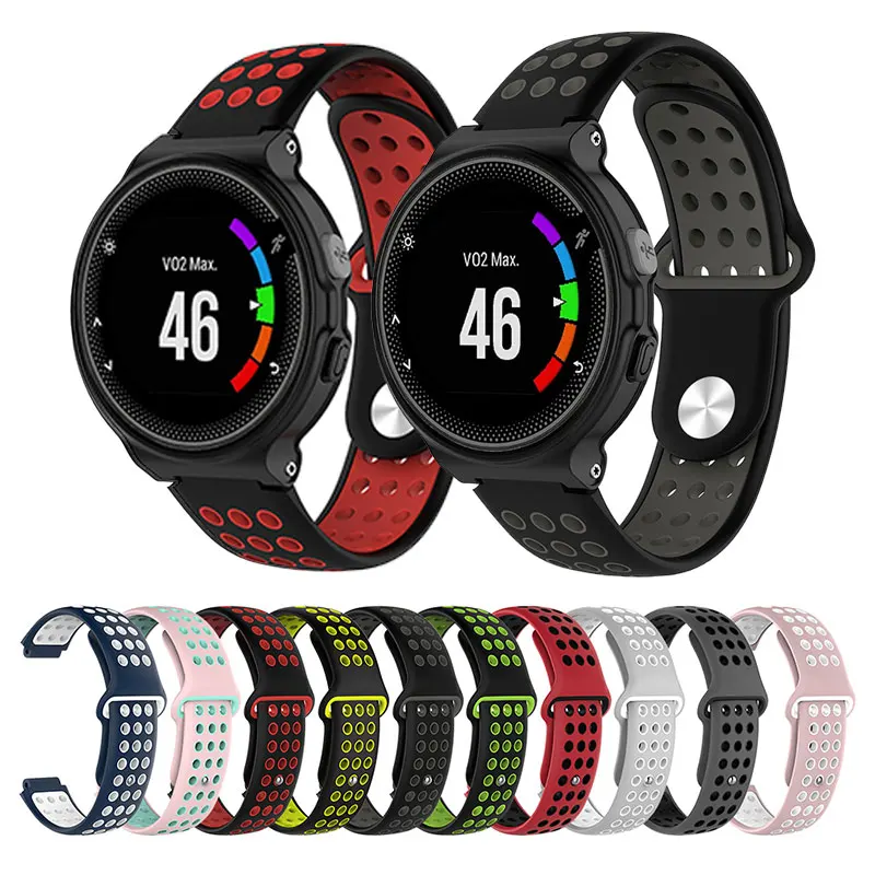 Силиконовый ремешок для наручных часов Garmin Forerunner 220 230 235 630 620 735 S20 S6 S5 сменный