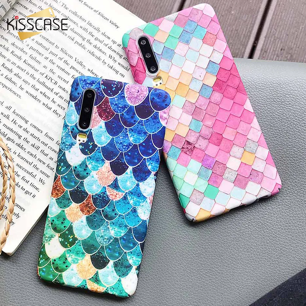 KISSCASE рыбные весы светящийся чехол для samsung Galaxy Note 10 3D Матовый телефон случае