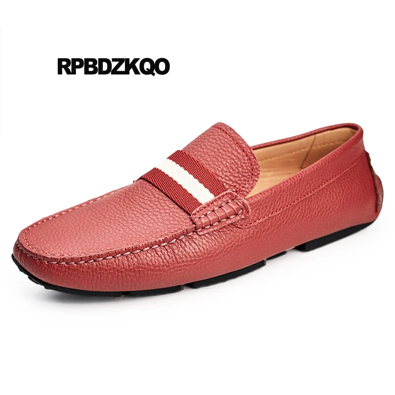 Мокасины мужские из натуральной кожи мягкие лоферы без застежки Повседневная