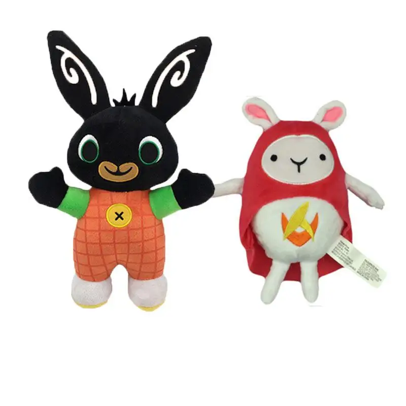 Bing Bunny плюшевая игрушка подвеска зажим Брелок Bing Bunny кукла игрушка Hoppity Voosh чучело Панда Кролик игрушка для рождественских подарков - Цвет: 25cm bing andhoppity