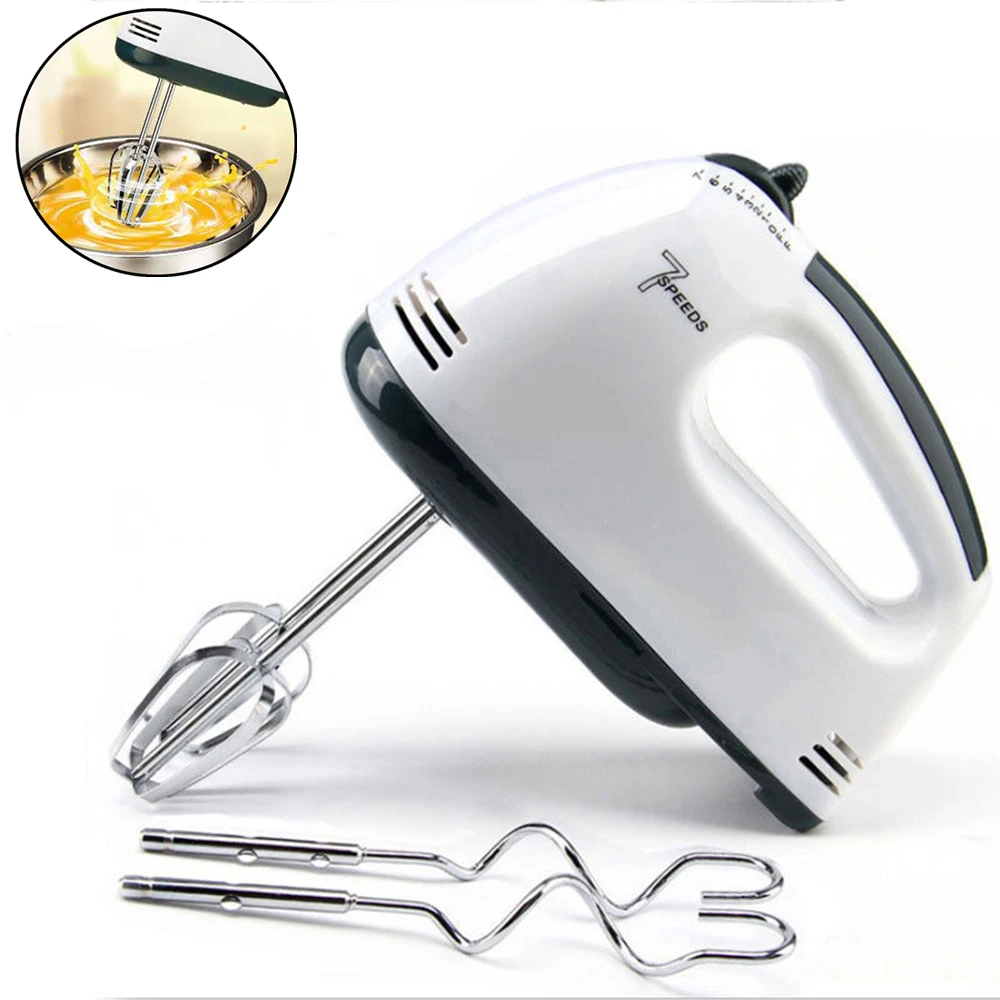 

Multifunctional Mini 7 Speed Manual Electric Handheld Mixer Egg Beater Automatic Cream Food Cake Baking Dough Mixer Food Blender