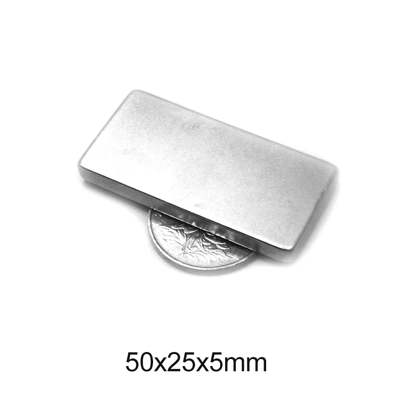 1 ~ 10 шт. 50x25x5 мм редкоземельный магнит 50 x 25 прямоугольные магниты постоянный
