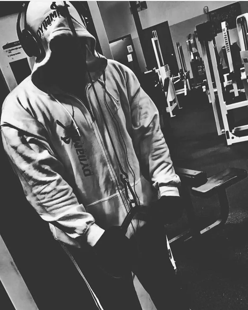 Thin Fitness Black Hooded Sweatshirt Big Pocket Bodybuilding Hoodies Men Gym Sweatshirt For Men Zipper Long Sleeve Hoodies