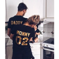 t shirts 01 daddy 02 mommy 03 kid 04 baby print family matching clothes t shirts outfit family look kids girl boys tops clothes