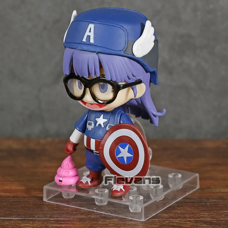 Мультяшный персонаж Dr.Slump Arale Norimaki Cos Captain America ПВХ фигурка игрушка искусственная