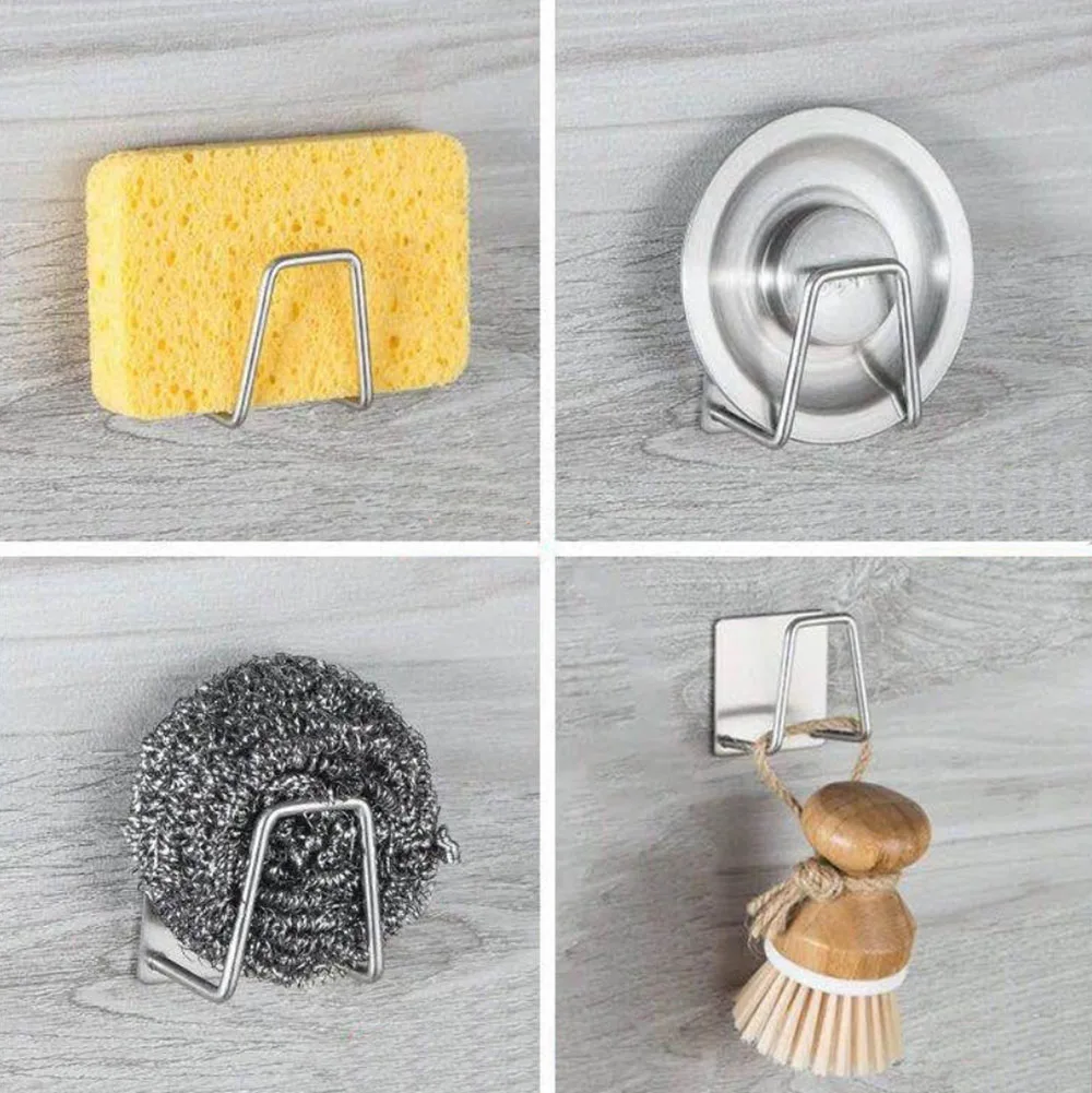 Кухня нержавеющая сталь Портативный с присоской сливной шкаф Чистящая салфетка