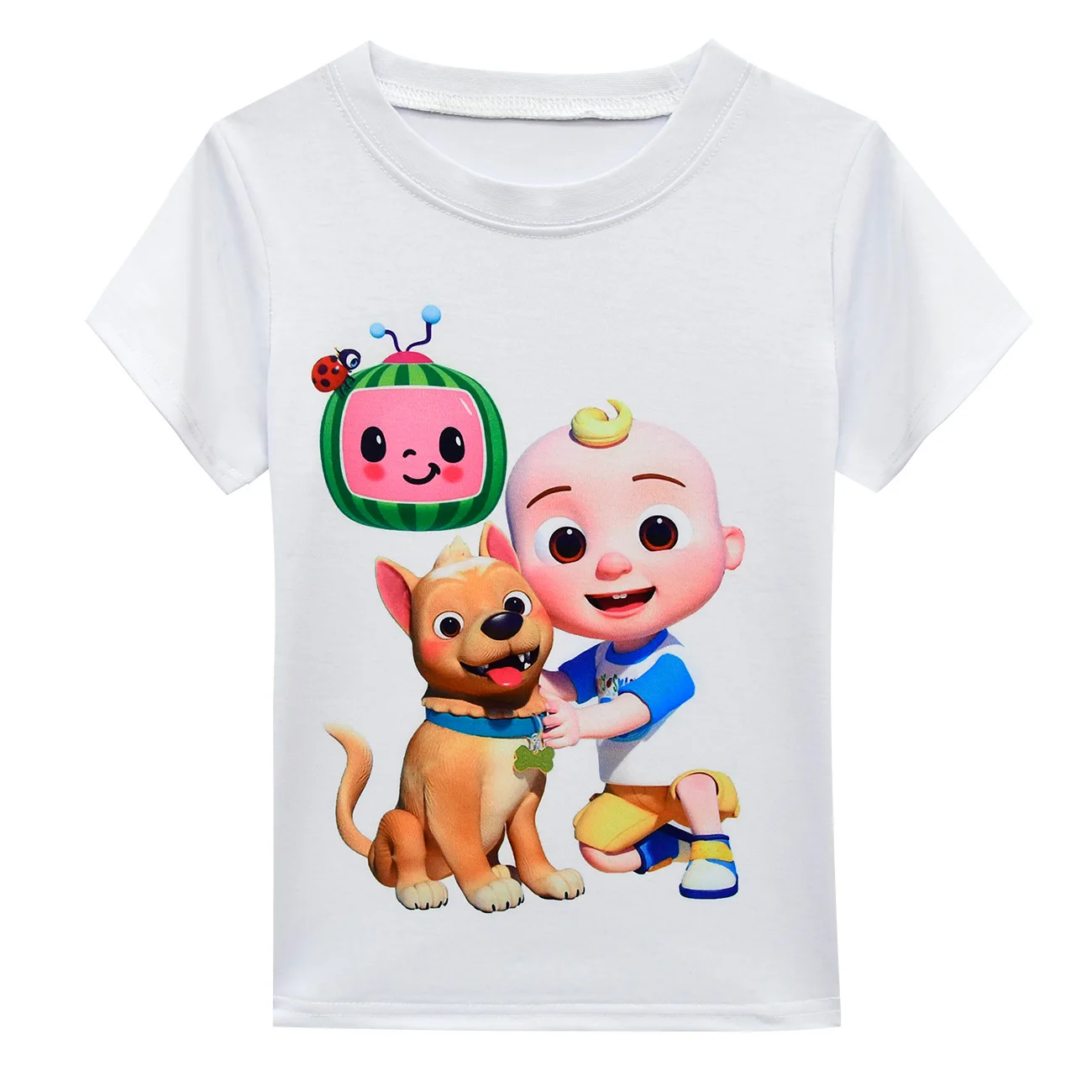 

2-10Y Baby Cocomelon JJ T Shirt Baby Boys Short Sleeve Top Toddler Girls Cartoon Casual Chothes Kids Boutique Clothing Bow Skirt