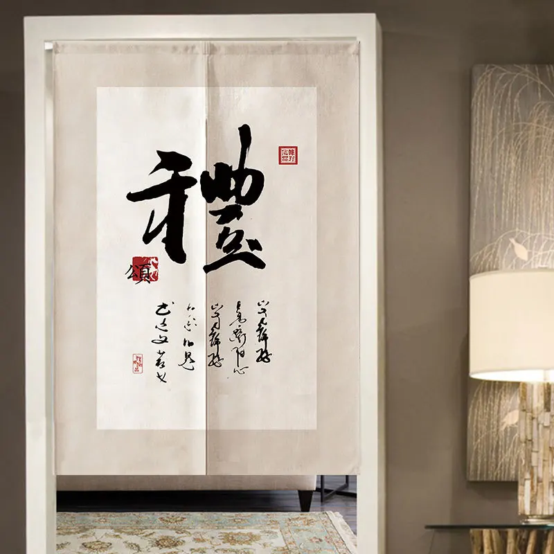 Новая китайская дверная занавеска с ландшафтом разделительная для кухни