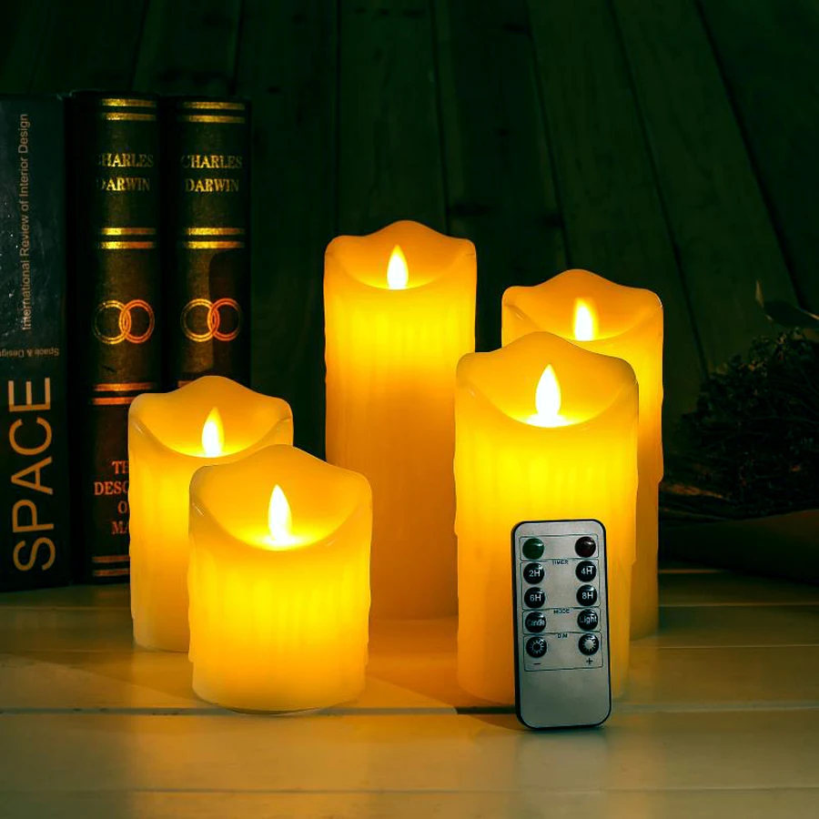 1 шт. светодиодный электронная беспламенная свеча с дистанционным управлением