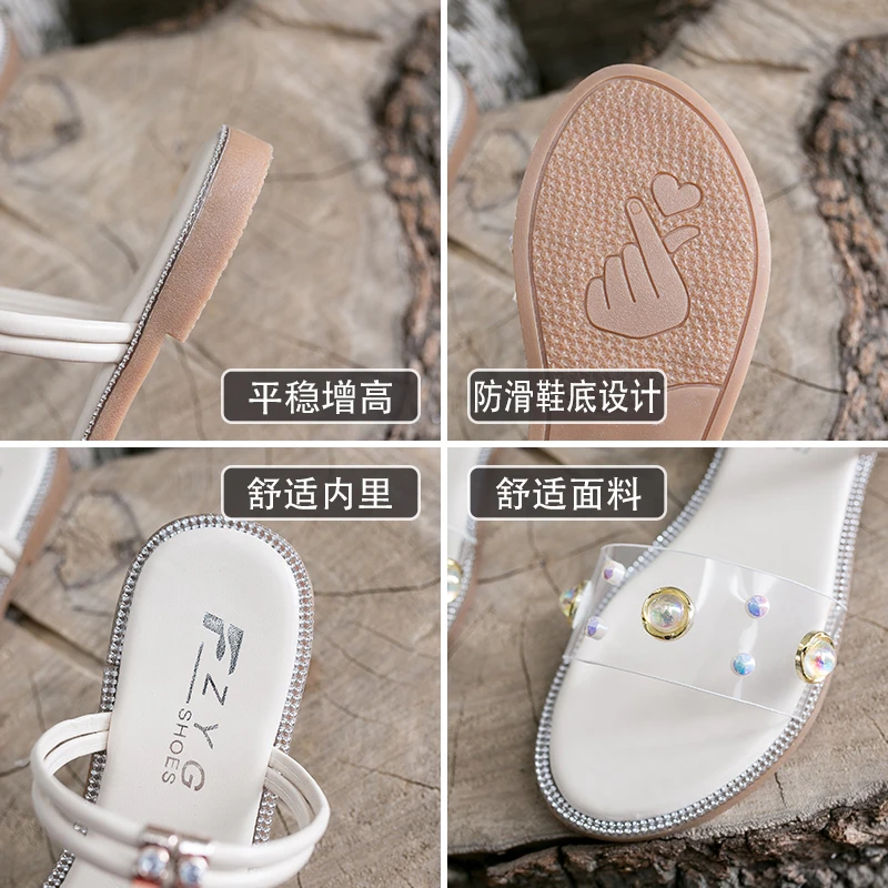 

Shoes Women Female Slippers Luxury Slides Low Soft 2021 Designer Summer Flat Fashion Rubber PU Basic Scandals Low Slippers Casu