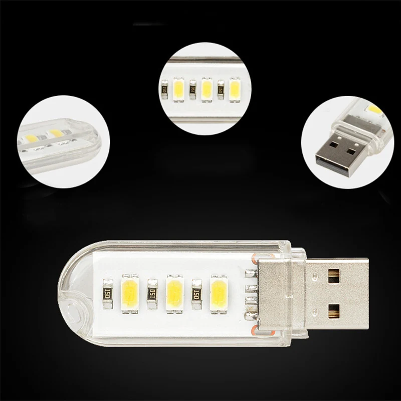 Mini USB Light Lamp Laptop Table Pocket Portable Office Gadgets For Xiaomi Power Bank Notebook Computer | Компьютеры и офис