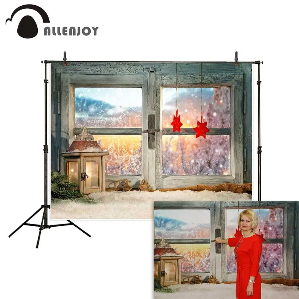 Фотофон Allenjoy для фотостудии фон фотосъемки на Рождество зиму wonderland новый год