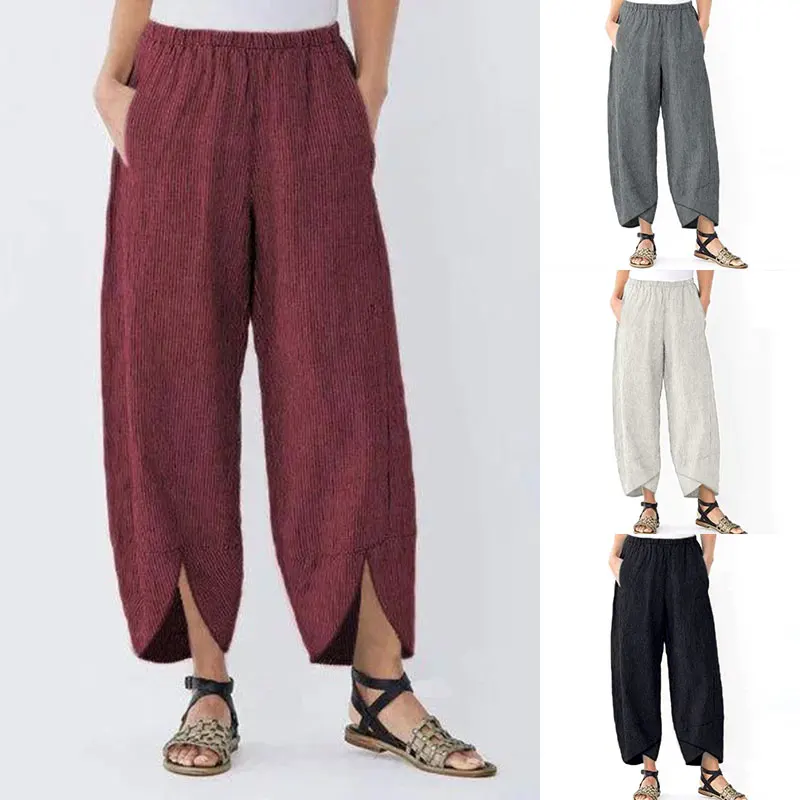 Женские повседневные Свободные мешковатые спортивные штаны женские шаровары