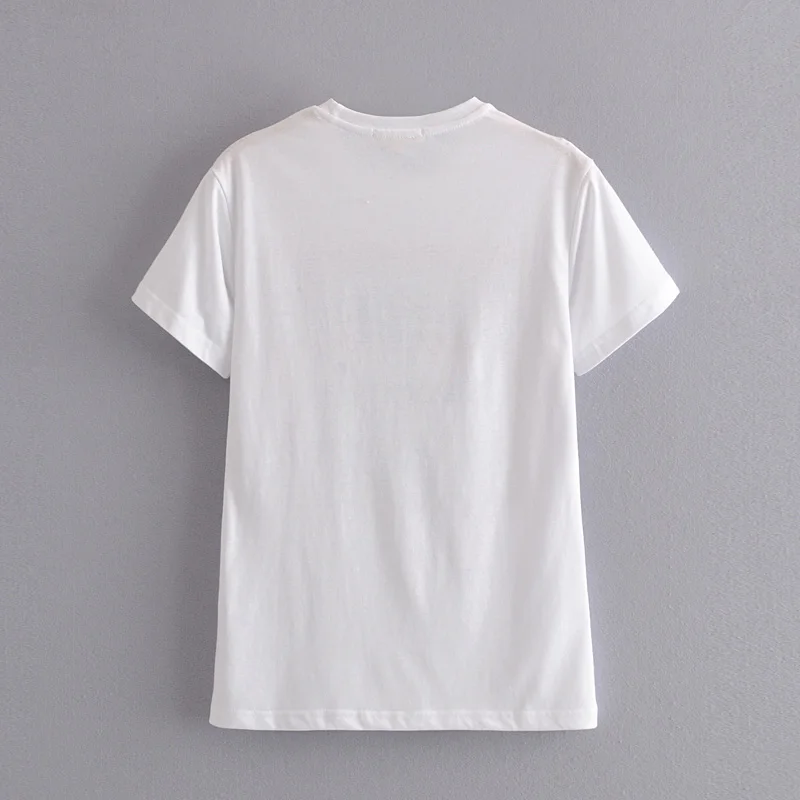 Каштановых Queens Модные женские хлопковые топы с круглым вырезом горловины и