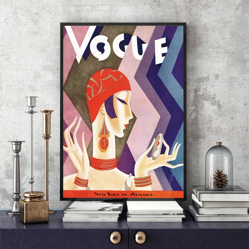 Настенные художественные картины винтажные Cuadros Vogue фигурные цитаты Постер и