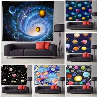 planets tapestry outer space galaxy universe printed large tapestries wall hanging bedroom living room dorm home decoration