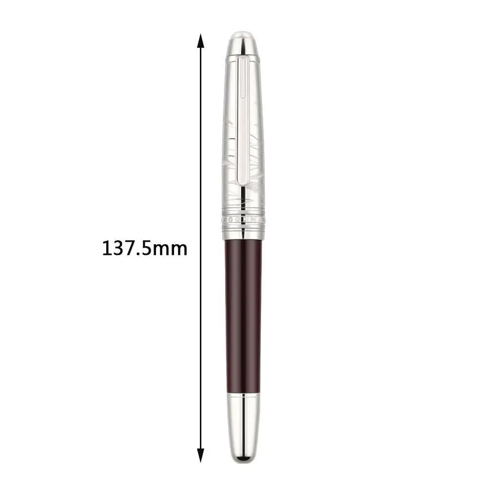 

P135 Metal Resin Fountain Pen Cap With Pearl Top Fine Vintage 0.4mm Gift School Supplies Luxury Stationery Nib Ink Office P W1Q3