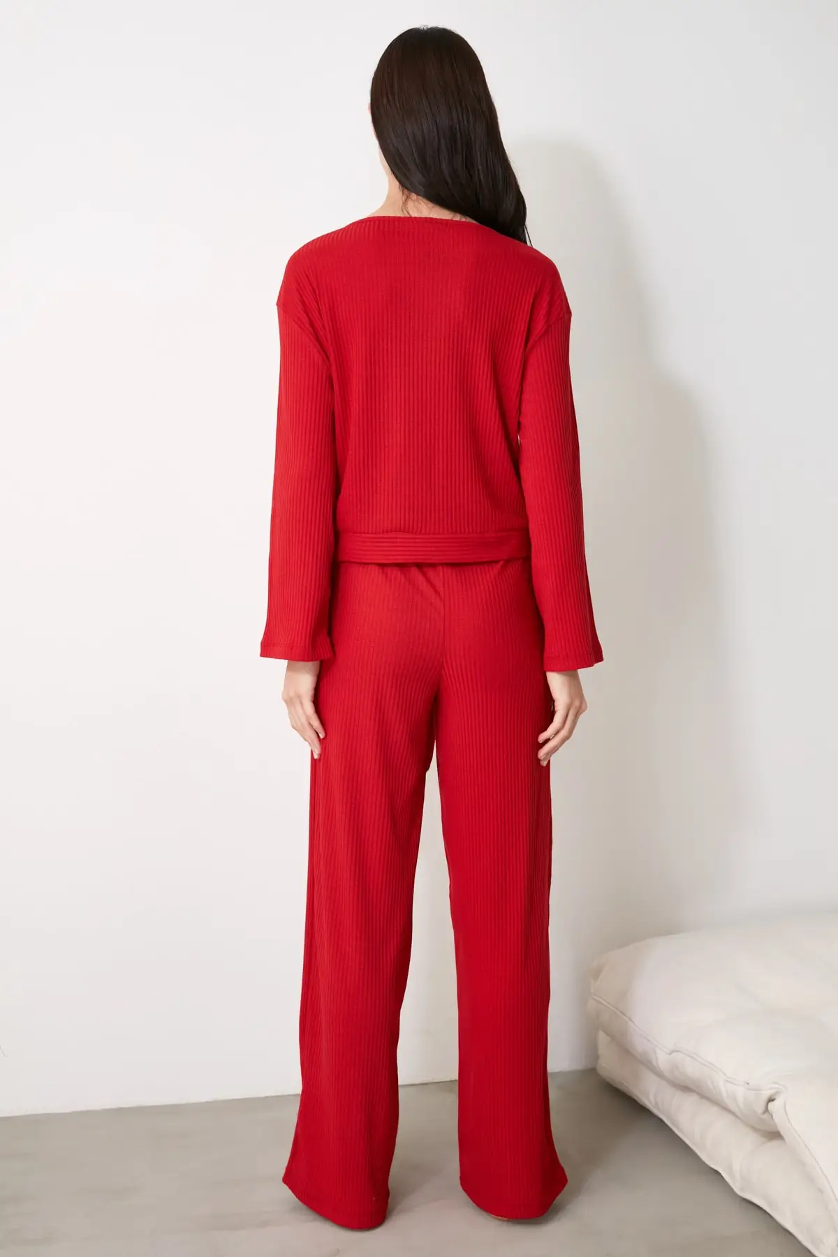 

Trendyol Lacing Detailed Knitted Pajamas Set THMAW21PT0935