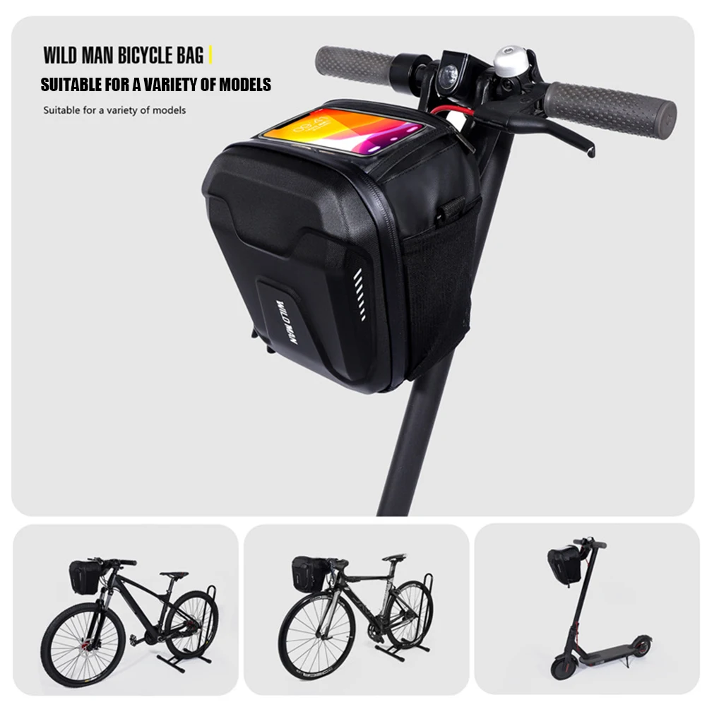 3l mtb bike head hanging bag electric scooter handlebar bag bicycle accessories rainproof bike bag front cell phone touchscreen free global shipping